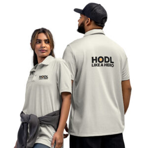 adidas space-dyed polo HODL LIKE A HERO