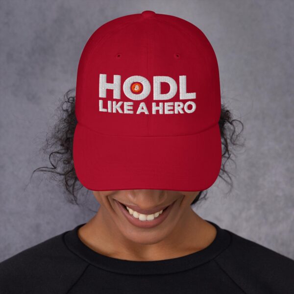 Dad Hat HODL LIKE A HERO - Image 3