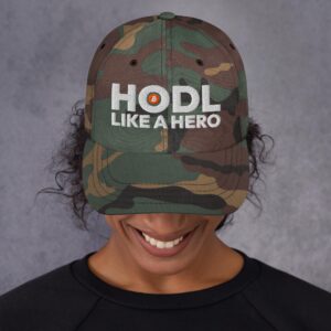 Dad Hat HODL LIKE A HERO