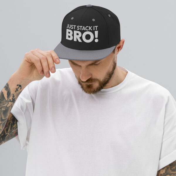 Snapback Hat Stack it Bro! - Image 4