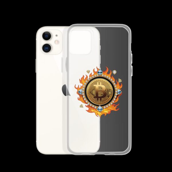 Clear Case for iPhone® Bitcoin on Fire - Image 5