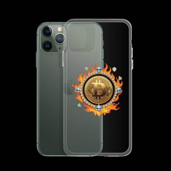 Clear Case for iPhone® Bitcoin on Fire - Image 7