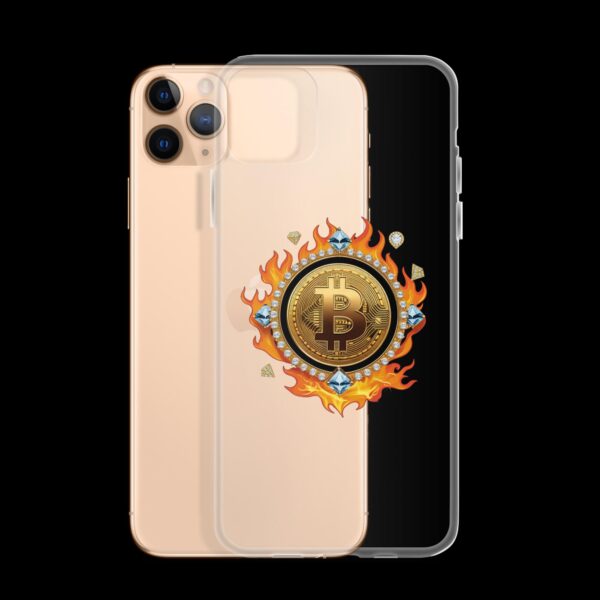 Clear Case for iPhone® Bitcoin on Fire - Image 6