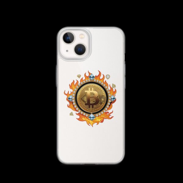 Clear Case for iPhone® Bitcoin on Fire - Image 14