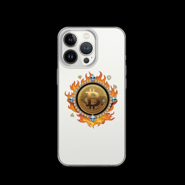 Clear Case for iPhone® Bitcoin on Fire - Image 15