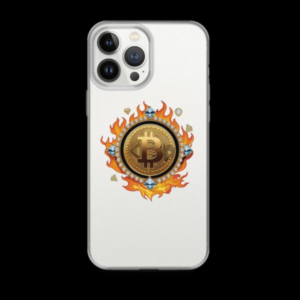 Clear Case for iPhone® Bitcoin on Fire - Image 16