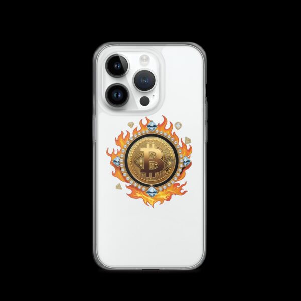 Clear Case for iPhone® Bitcoin on Fire - Image 18