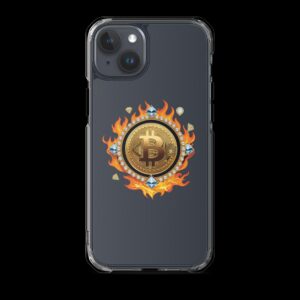Clear Case for iPhone® Bitcoin on Fire