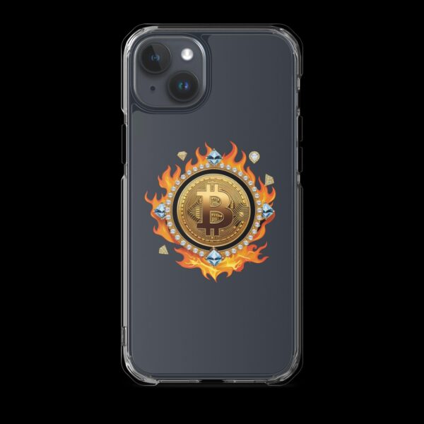 Clear Case for iPhone® Bitcoin on Fire