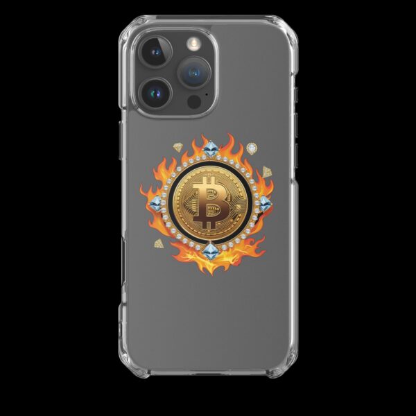 Clear Case for iPhone® Bitcoin on Fire - Image 27