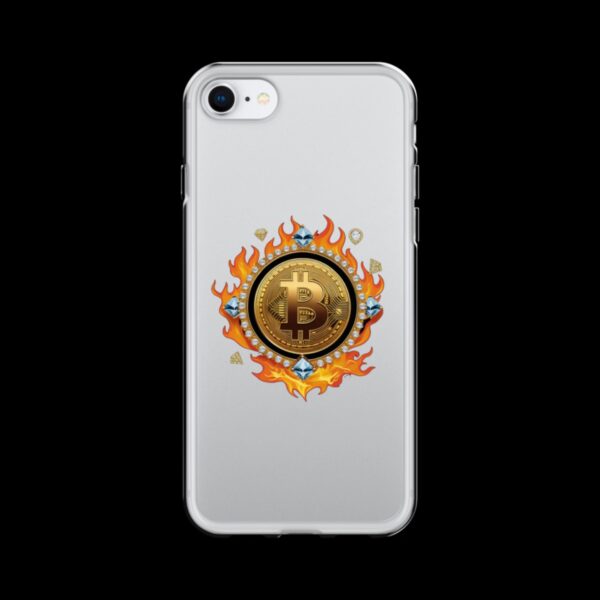 Clear Case for iPhone® Bitcoin on Fire - Image 8