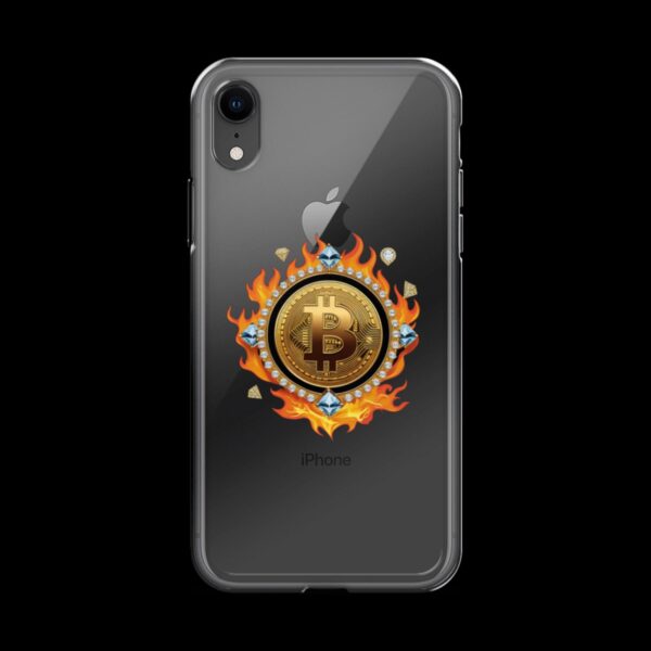 Clear Case for iPhone® Bitcoin on Fire - Image 4