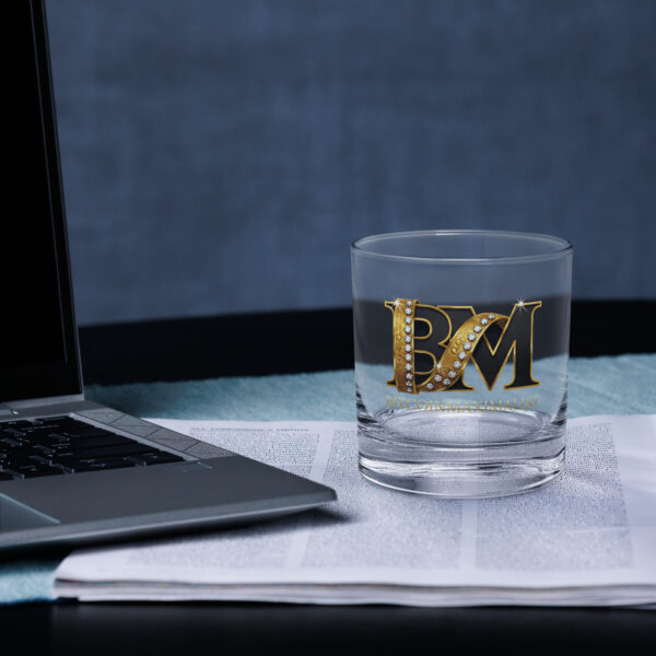 Rocks glass Bitcoin Maximalist