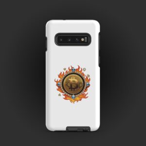 Tough case for Samsung® Bitcoin on Fire