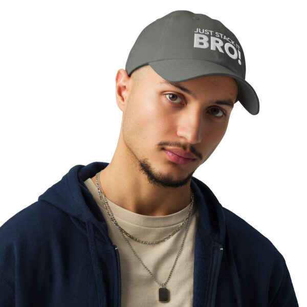 Under Armour® dad hat Stack it Bro! - Image 13