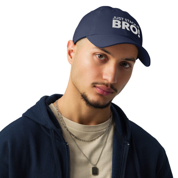 Under Armour® dad hat Stack it Bro! - Image 7