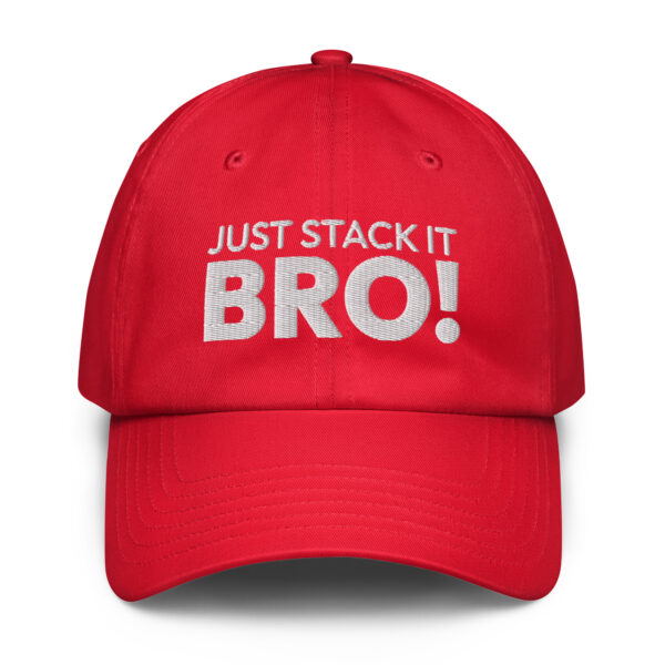 Under Armour® dad hat Stack it Bro! - Image 5