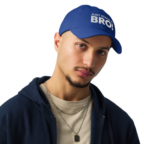 Under Armour® dad hat Stack it Bro! - Image 9